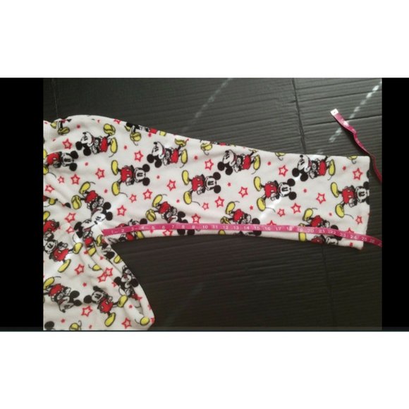 Disney Kids Mickey Mouse Plush Fleece Pajama Pants Loungewear Bottoms Sz Medium - Picture 9 of 9